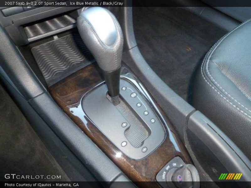 Ice Blue Metallic / Black/Gray 2007 Saab 9-3 2.0T Sport Sedan