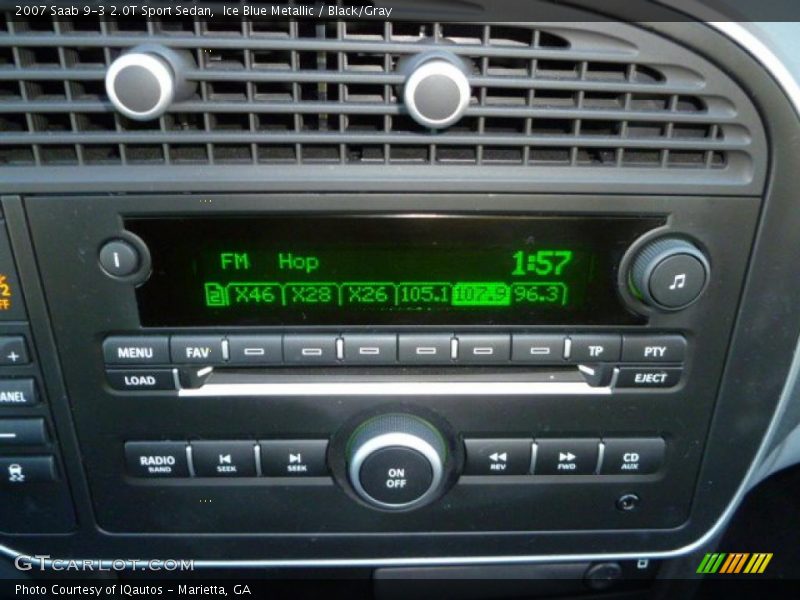 Ice Blue Metallic / Black/Gray 2007 Saab 9-3 2.0T Sport Sedan