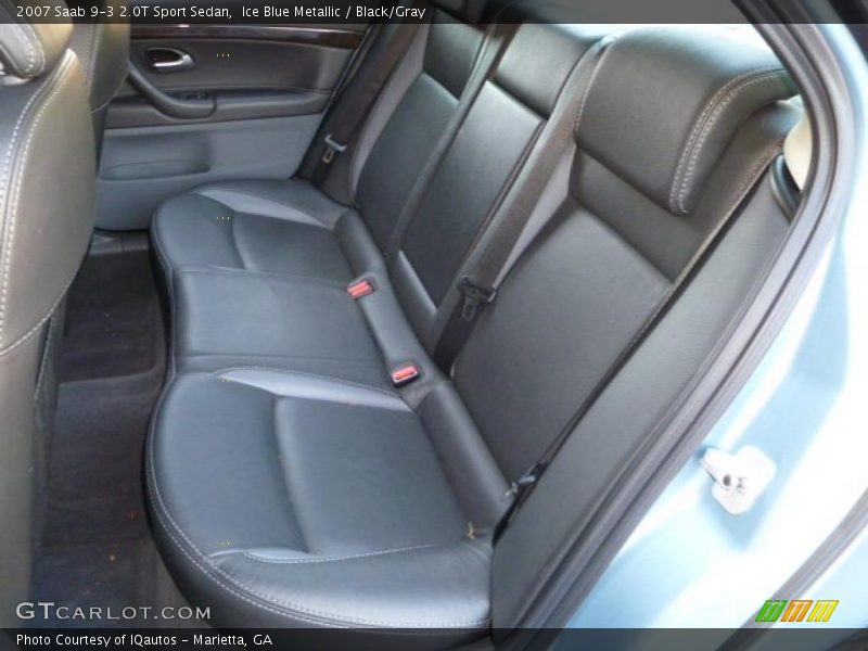 Ice Blue Metallic / Black/Gray 2007 Saab 9-3 2.0T Sport Sedan