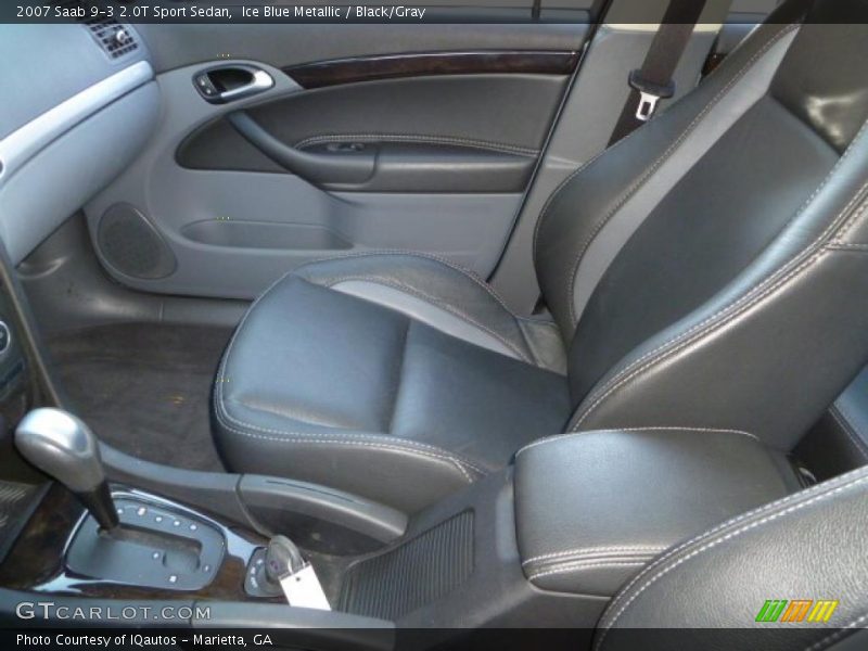 Ice Blue Metallic / Black/Gray 2007 Saab 9-3 2.0T Sport Sedan