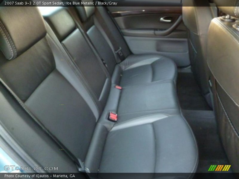 Ice Blue Metallic / Black/Gray 2007 Saab 9-3 2.0T Sport Sedan