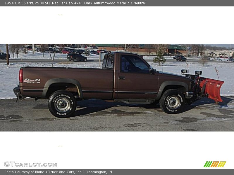 Dark Autumnwood Metallic / Neutral 1994 GMC Sierra 2500 SLE Regular Cab 4x4