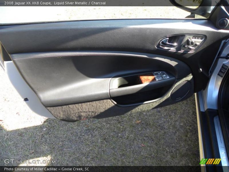 Liquid Silver Metallic / Charcoal 2008 Jaguar XK XK8 Coupe