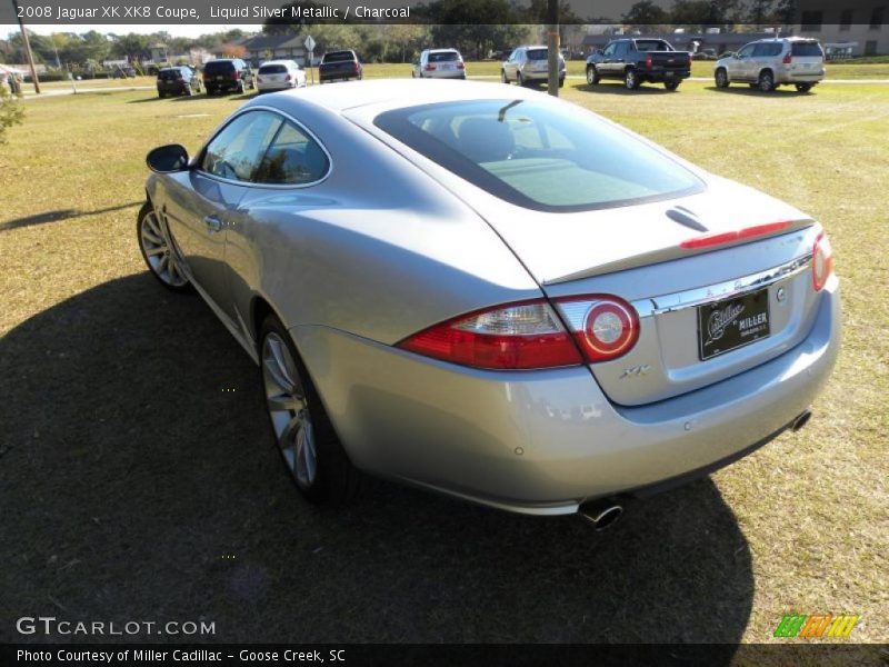 Liquid Silver Metallic / Charcoal 2008 Jaguar XK XK8 Coupe