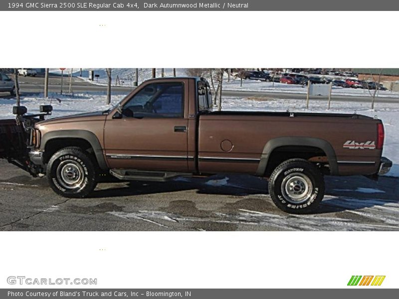 Dark Autumnwood Metallic / Neutral 1994 GMC Sierra 2500 SLE Regular Cab 4x4