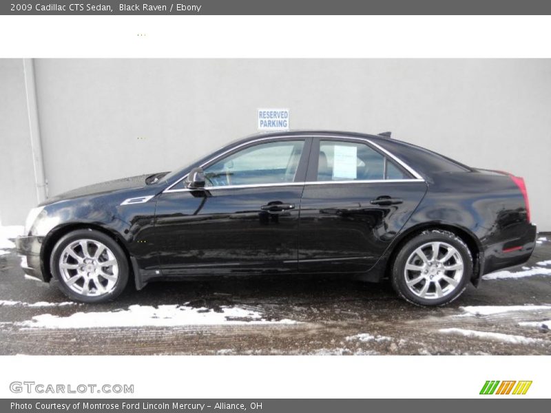 Black Raven / Ebony 2009 Cadillac CTS Sedan