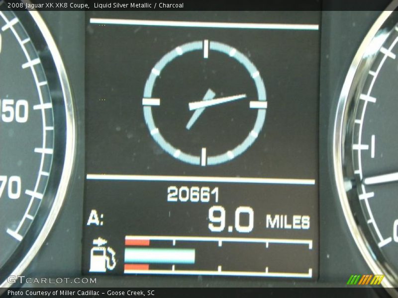 Liquid Silver Metallic / Charcoal 2008 Jaguar XK XK8 Coupe
