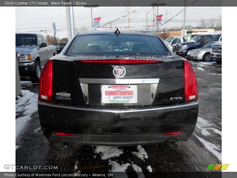 Black Raven / Ebony 2009 Cadillac CTS Sedan
