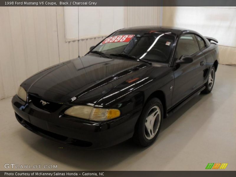 Black / Charcoal Grey 1998 Ford Mustang V6 Coupe