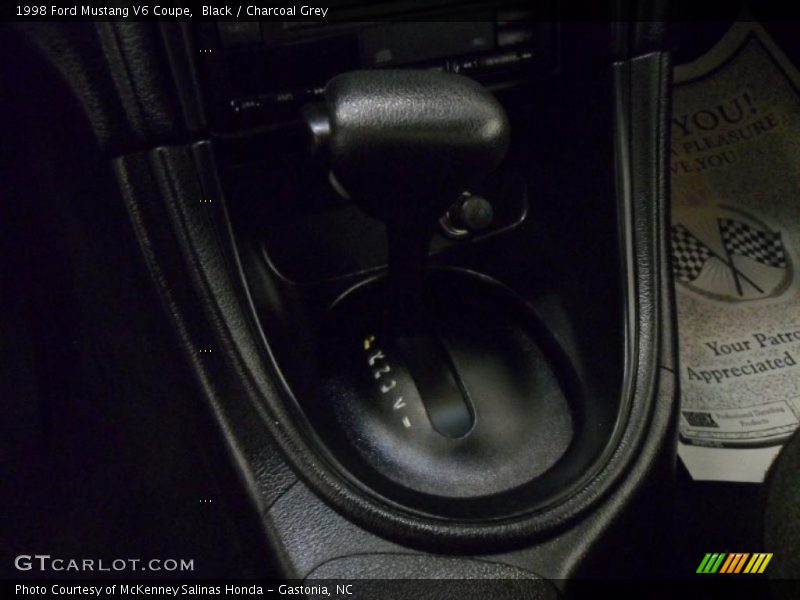 Black / Charcoal Grey 1998 Ford Mustang V6 Coupe