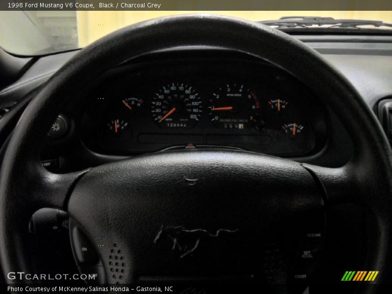 Black / Charcoal Grey 1998 Ford Mustang V6 Coupe