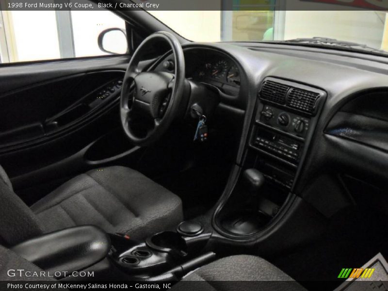 Black / Charcoal Grey 1998 Ford Mustang V6 Coupe
