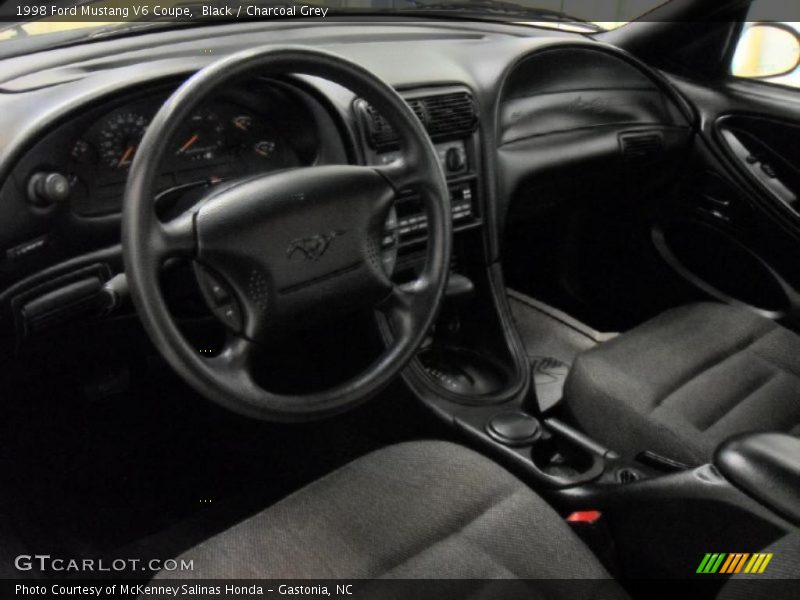 Charcoal Grey Interior - 1998 Mustang V6 Coupe 