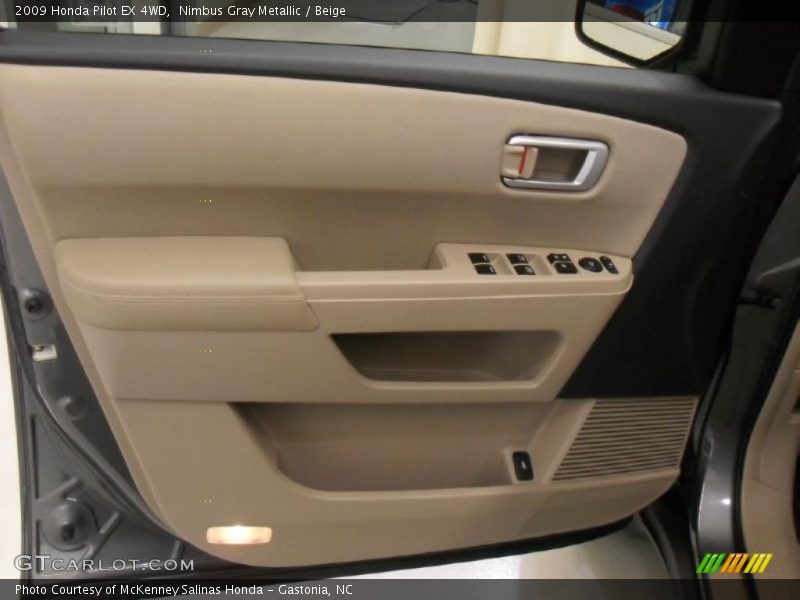Nimbus Gray Metallic / Beige 2009 Honda Pilot EX 4WD