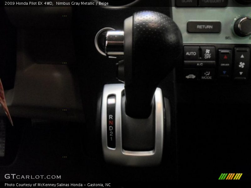Nimbus Gray Metallic / Beige 2009 Honda Pilot EX 4WD