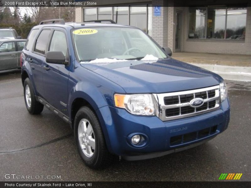 Vista Blue Metallic / Stone 2008 Ford Escape XLT