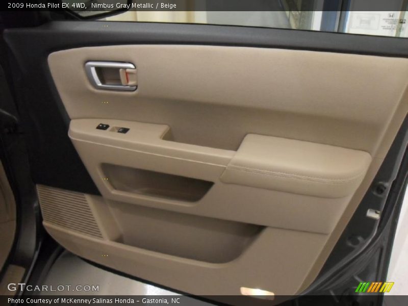 Nimbus Gray Metallic / Beige 2009 Honda Pilot EX 4WD