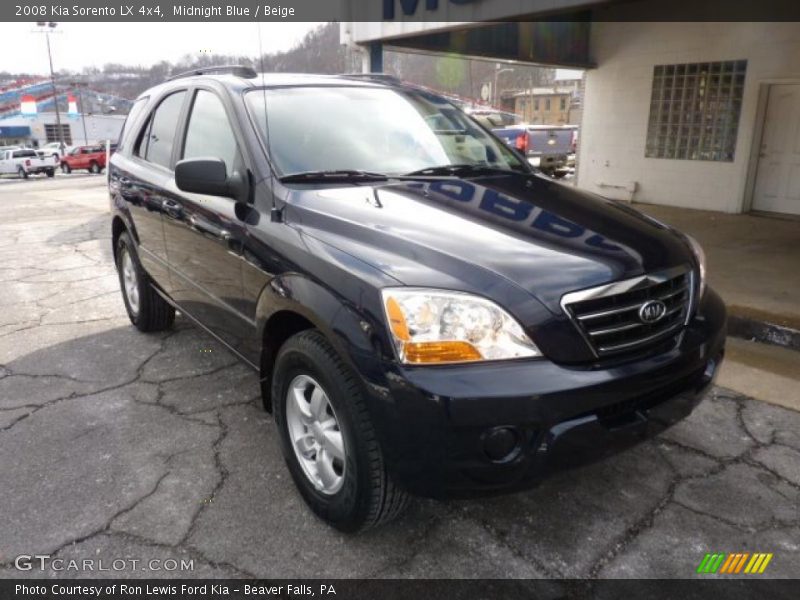Midnight Blue / Beige 2008 Kia Sorento LX 4x4