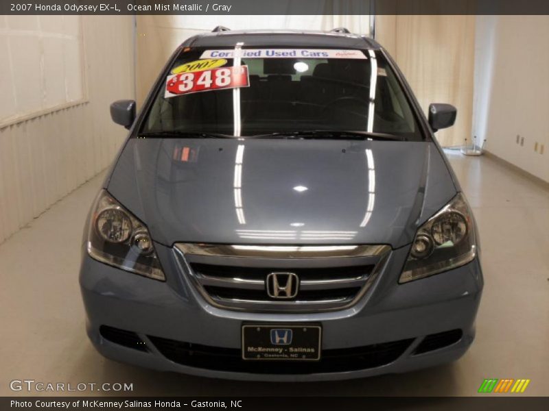 Ocean Mist Metallic / Gray 2007 Honda Odyssey EX-L