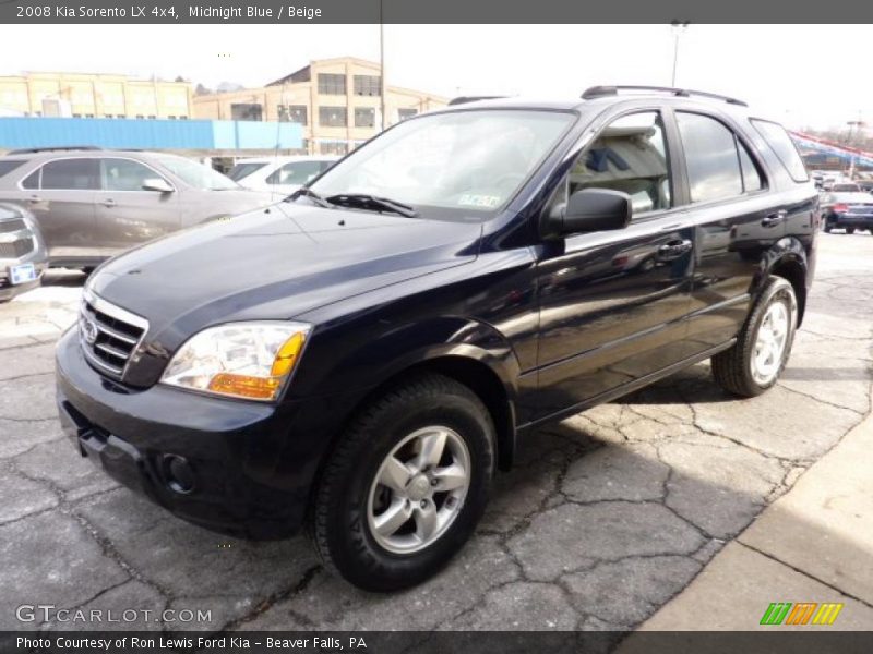 Midnight Blue / Beige 2008 Kia Sorento LX 4x4