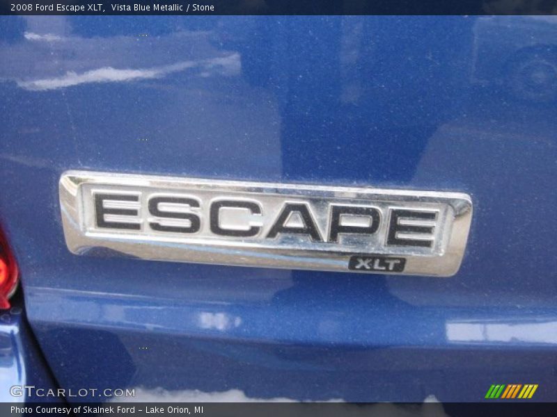 Vista Blue Metallic / Stone 2008 Ford Escape XLT