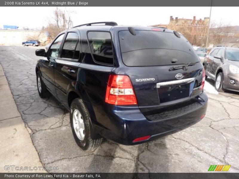 Midnight Blue / Beige 2008 Kia Sorento LX 4x4