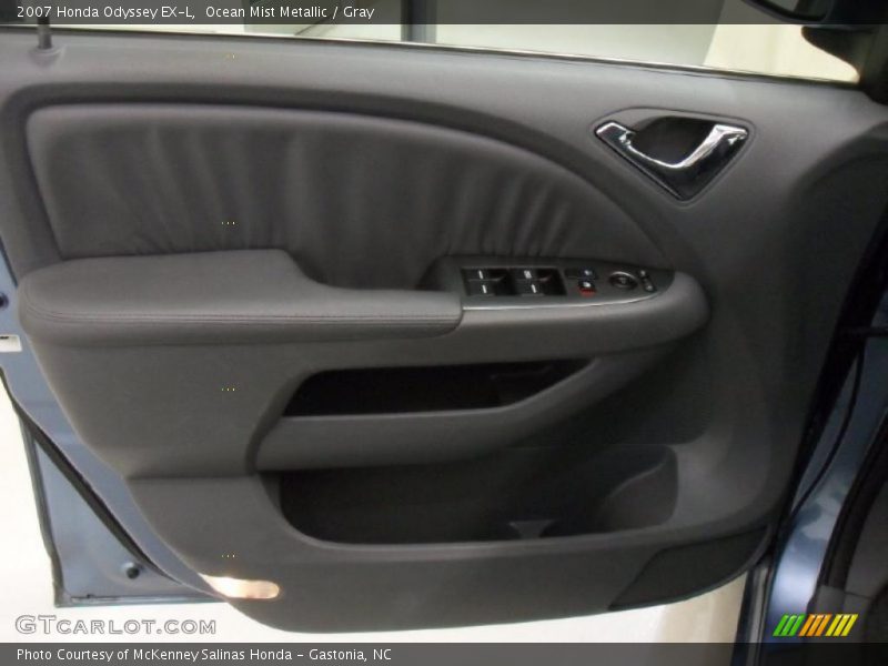 Ocean Mist Metallic / Gray 2007 Honda Odyssey EX-L