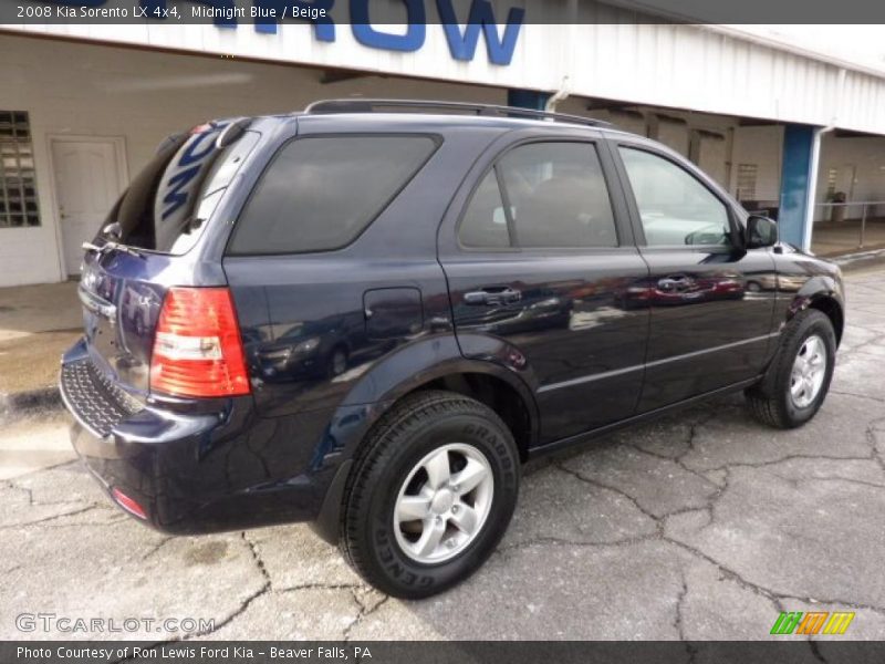 Midnight Blue / Beige 2008 Kia Sorento LX 4x4