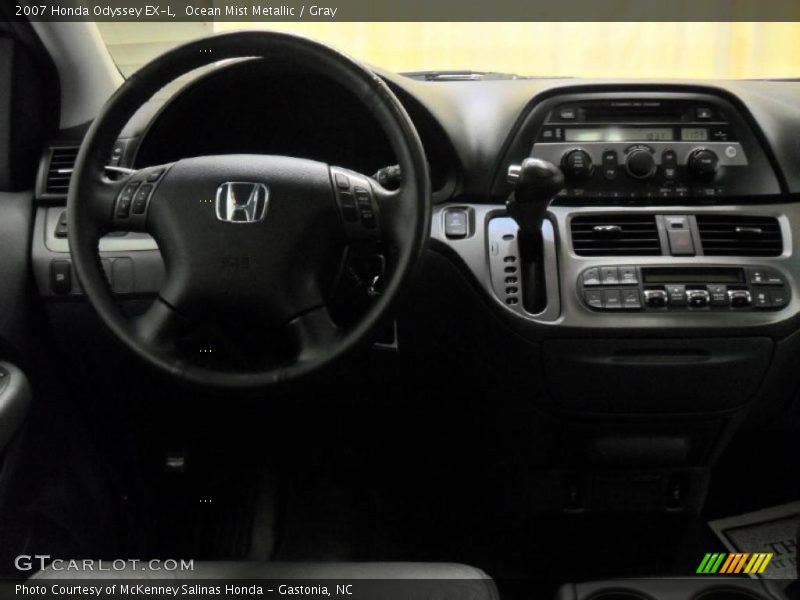 Ocean Mist Metallic / Gray 2007 Honda Odyssey EX-L