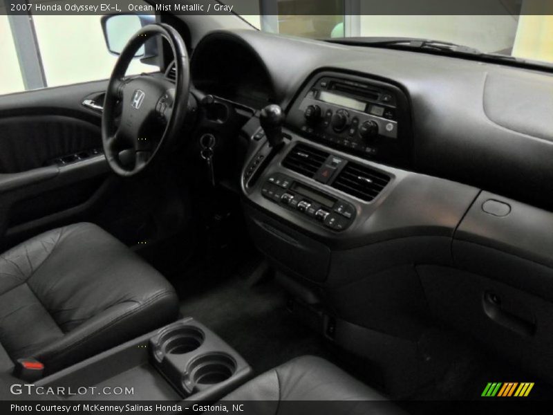 Ocean Mist Metallic / Gray 2007 Honda Odyssey EX-L