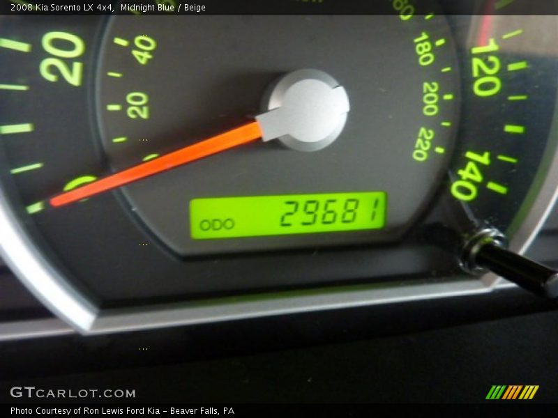 Midnight Blue / Beige 2008 Kia Sorento LX 4x4