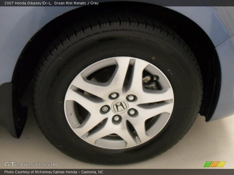 Ocean Mist Metallic / Gray 2007 Honda Odyssey EX-L