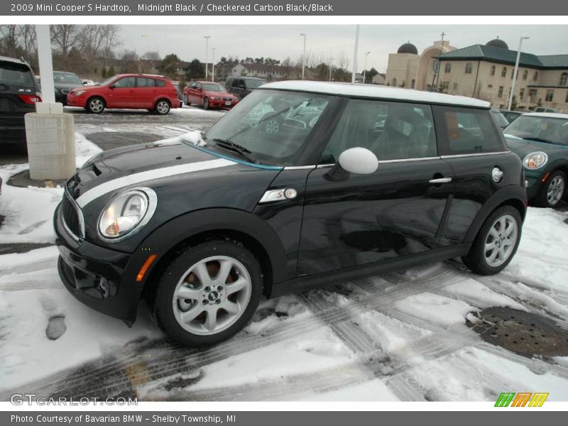Midnight Black / Checkered Carbon Black/Black 2009 Mini Cooper S Hardtop
