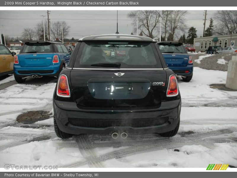 Midnight Black / Checkered Carbon Black/Black 2009 Mini Cooper S Hardtop