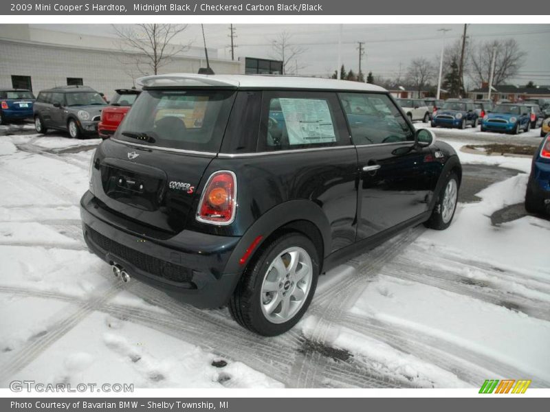 Midnight Black / Checkered Carbon Black/Black 2009 Mini Cooper S Hardtop