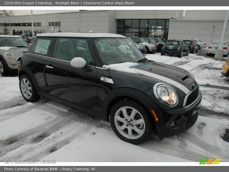 Midnight Black / Checkered Carbon Black/Black 2009 Mini Cooper S Hardtop