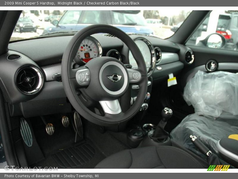 Midnight Black / Checkered Carbon Black/Black 2009 Mini Cooper S Hardtop