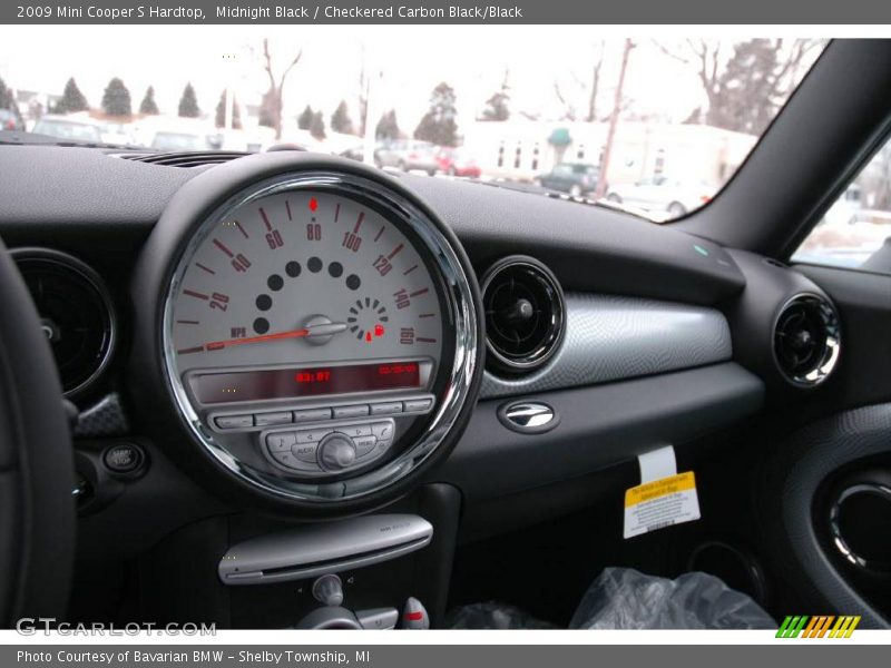 Midnight Black / Checkered Carbon Black/Black 2009 Mini Cooper S Hardtop