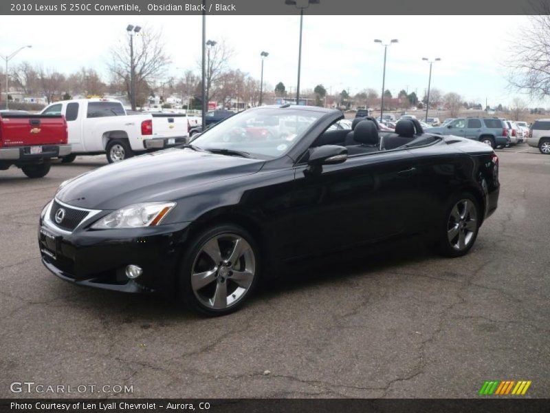 Obsidian Black / Black 2010 Lexus IS 250C Convertible