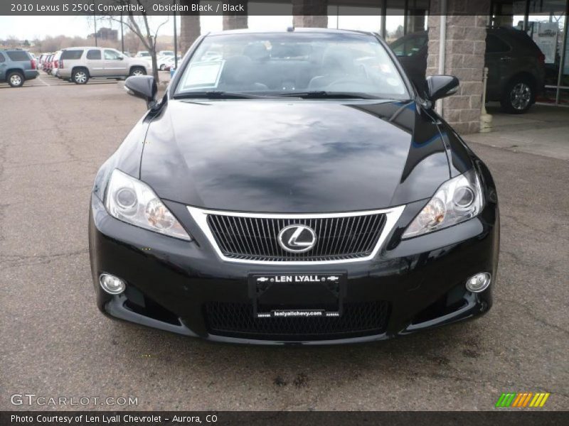 Obsidian Black / Black 2010 Lexus IS 250C Convertible