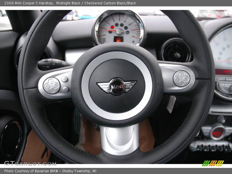 Midnight Black / Checkered Carbon Black/Black 2009 Mini Cooper S Hardtop