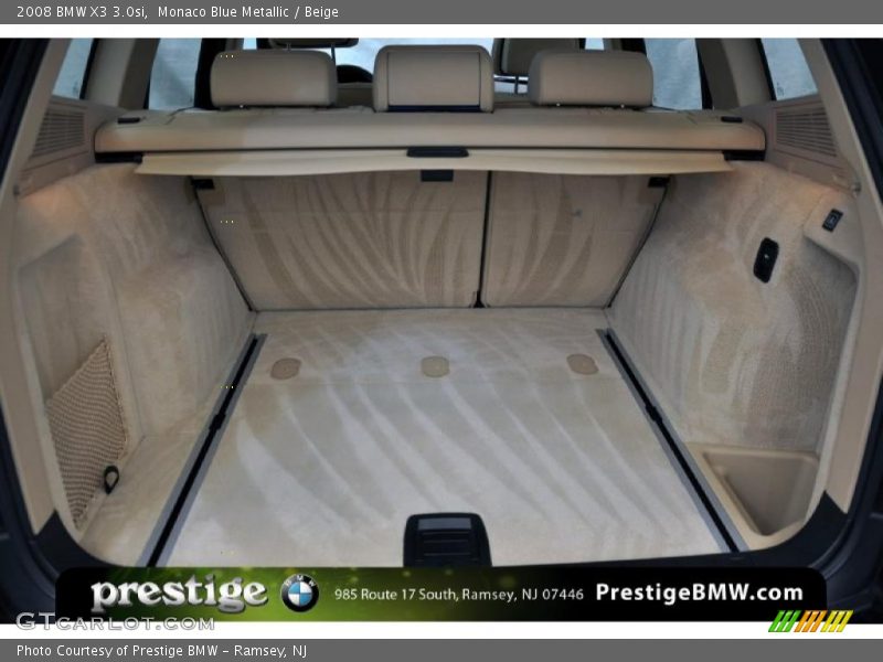 Monaco Blue Metallic / Beige 2008 BMW X3 3.0si