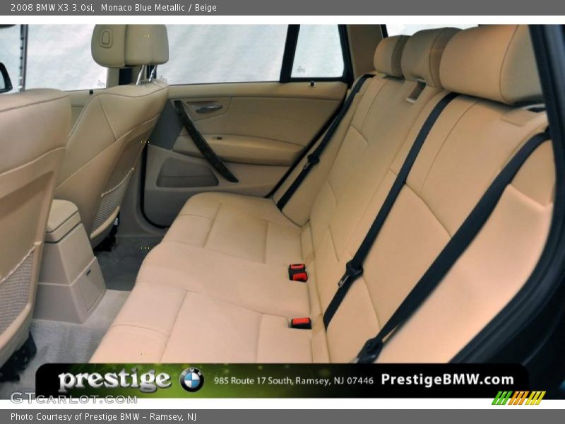 Monaco Blue Metallic / Beige 2008 BMW X3 3.0si