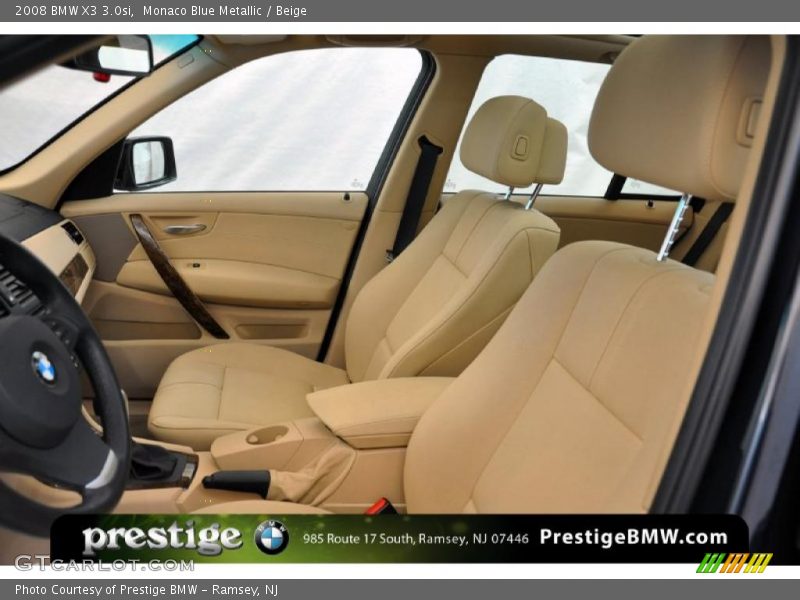 Monaco Blue Metallic / Beige 2008 BMW X3 3.0si