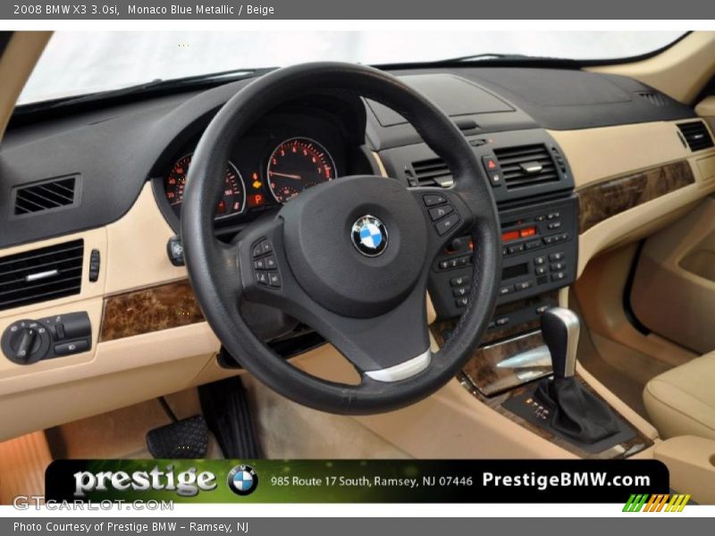 Monaco Blue Metallic / Beige 2008 BMW X3 3.0si