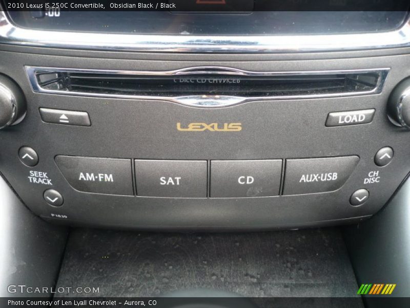 Obsidian Black / Black 2010 Lexus IS 250C Convertible