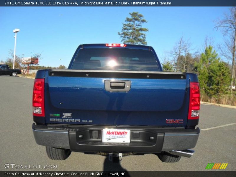 Midnight Blue Metallic / Dark Titanium/Light Titanium 2011 GMC Sierra 1500 SLE Crew Cab 4x4