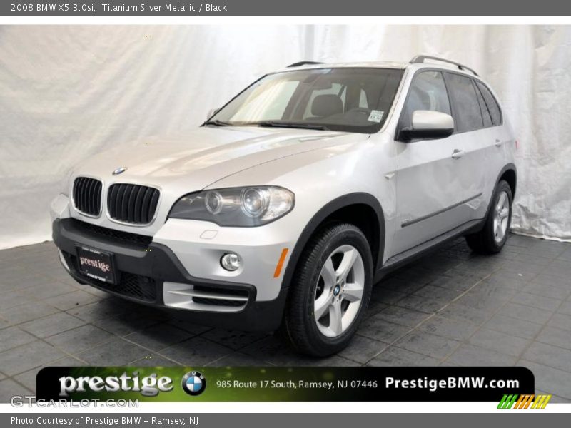 Titanium Silver Metallic / Black 2008 BMW X5 3.0si