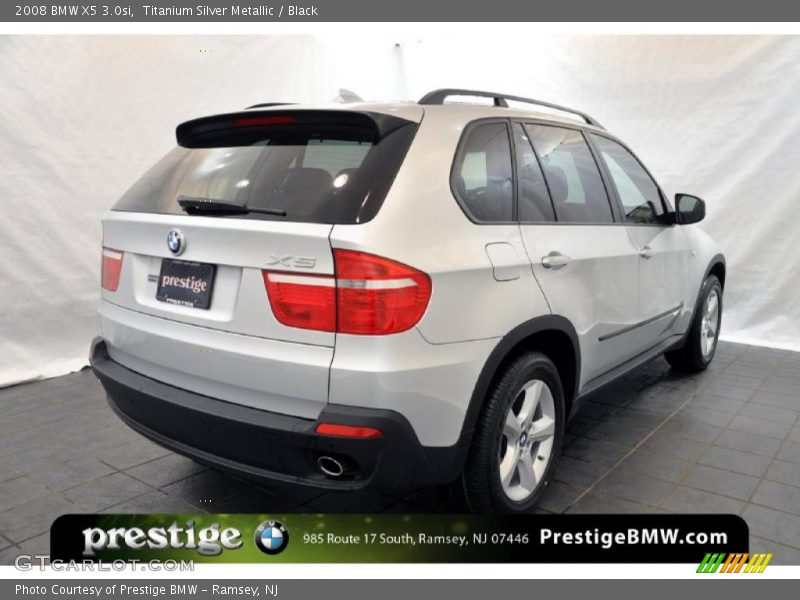 Titanium Silver Metallic / Black 2008 BMW X5 3.0si