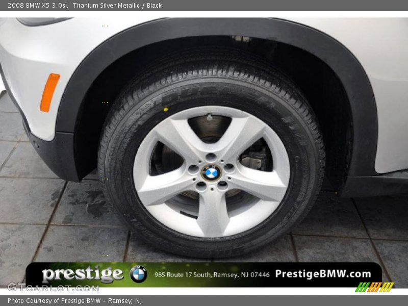 Titanium Silver Metallic / Black 2008 BMW X5 3.0si